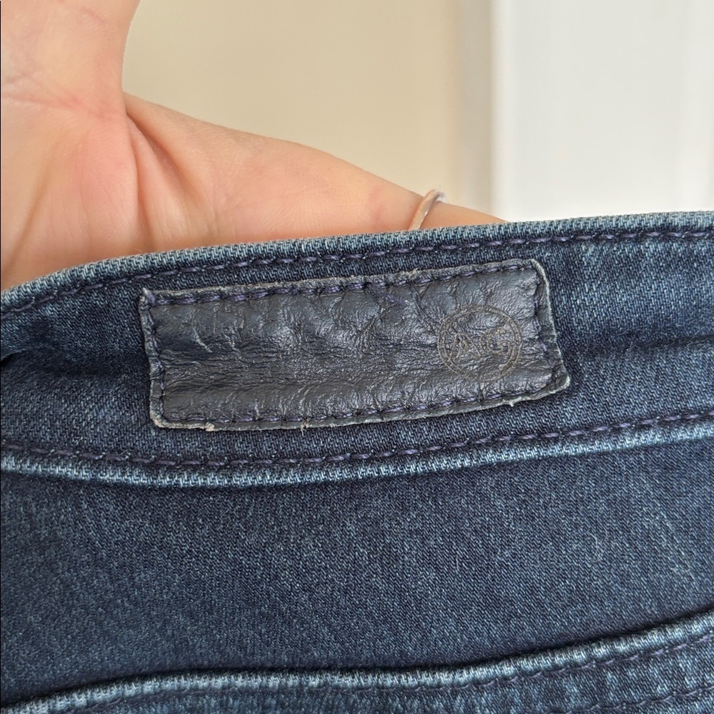 AG Adriano Goldschmied The Stevie Ankle Slim Straight Ankle Jeans Dark Blue Wash - Picture 13 of 16